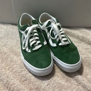 Green Vans Old Skool Shoes